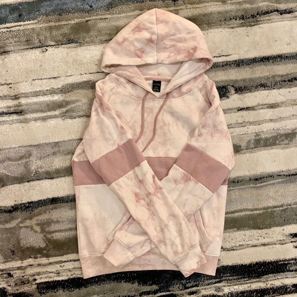 Zumiez Pink tye-dye hoodie